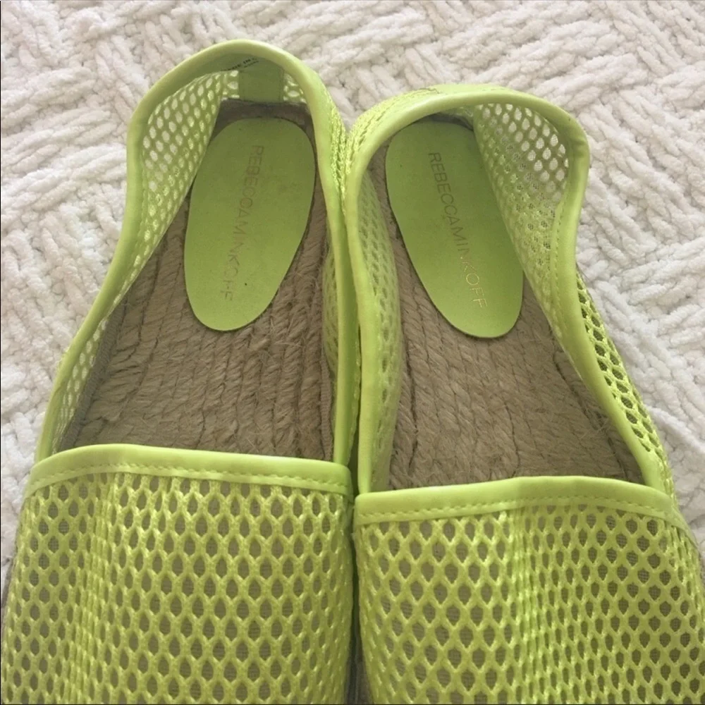 Rebecca Minkoff Ginny Espadrille Neon Flat 8.5